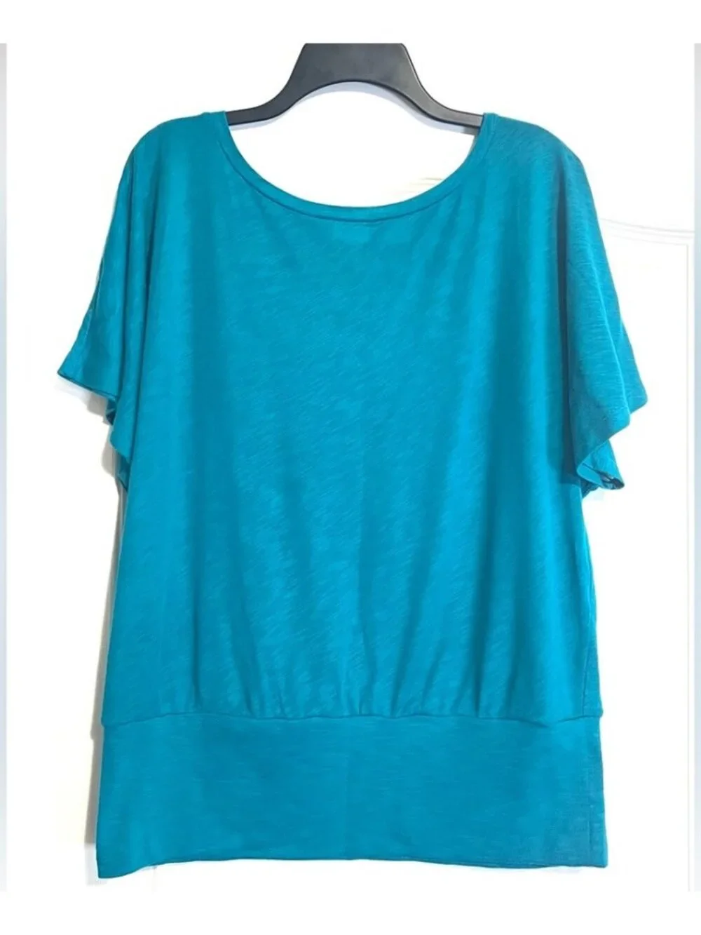 Teal Dolman Short Sleeve Women’s Top
